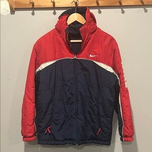 90’s Vintage Nike Performance reversible Jacket in Red and Navy